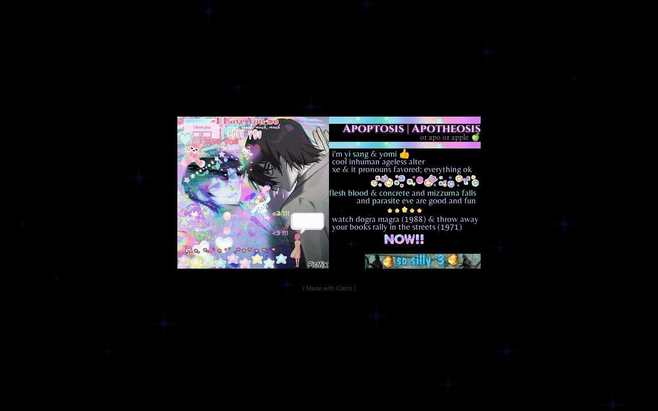Carrd profile picture for @apoptosis